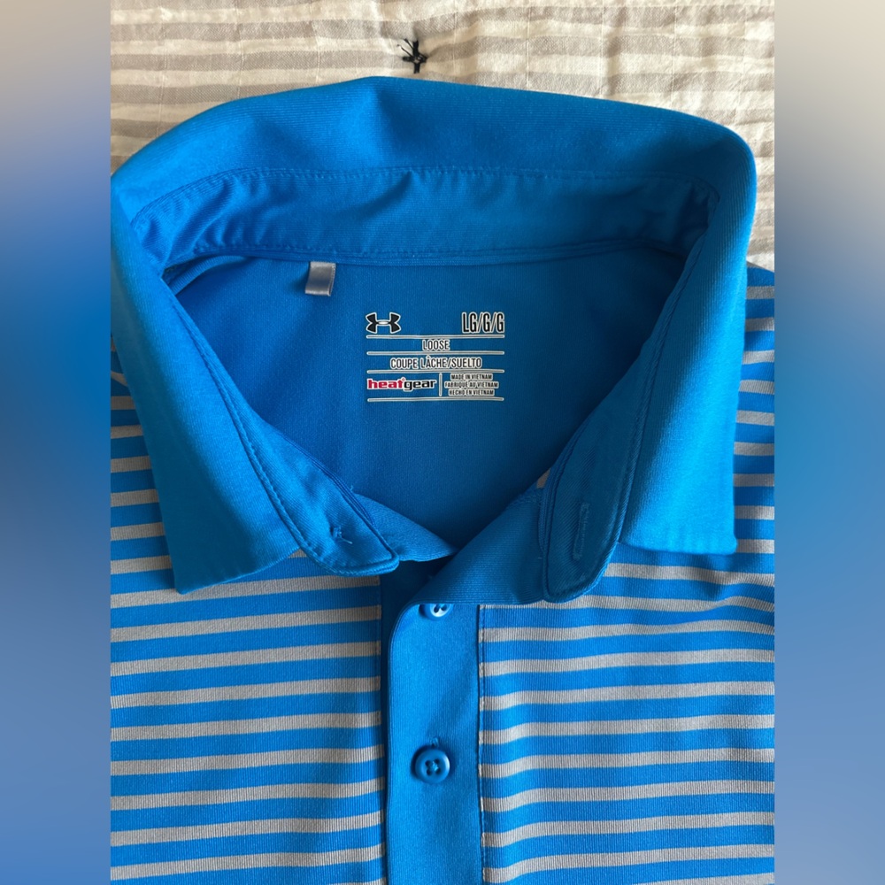 Under Armour Blue Polo Shirt Vibrant Athletic Style